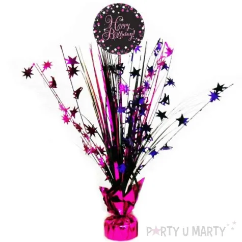 obciaznik do balonow bukiet happy birthday amscan rozowy 250 g