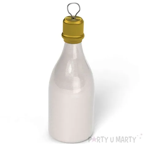 obciaznik do balonow butelka szampana bialy 120g