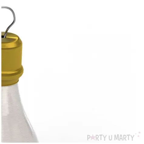 obciaznik do balonow butelka szampana bialy 120g