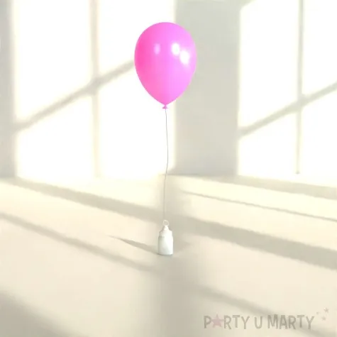 obciaznik do balonow butelka ze smoczkiem bialy metalic 80 g