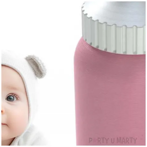 obciaznik do balonow butelka ze smoczkiem rozowy 80 g