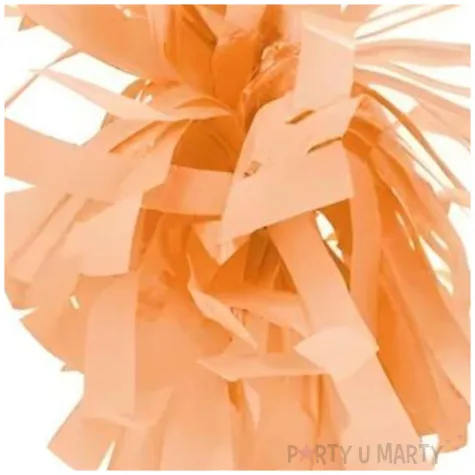 obciaznik do balonow ciezarek foliowy dekoracja na urodziny pomaranczowy pastelowy 130 g 4 szt