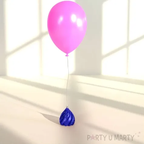 obciaznik do balonow crazy brokat niebieski 70g