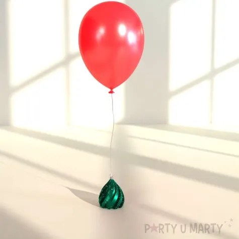 obciaznik do balonow crazy brokat zielony 70g