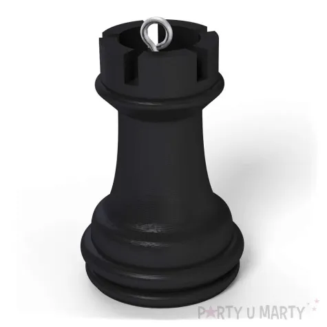 obciaznik do balonow figura szachowa wieza czarny 100g