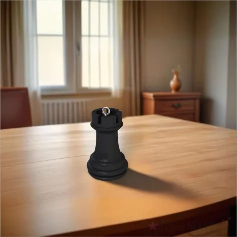 obciaznik do balonow figura szachowa wieza czarny 100g