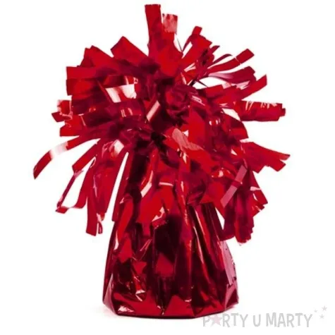 obciaznik do balonow foliowy czerwony partydeco 4 szt