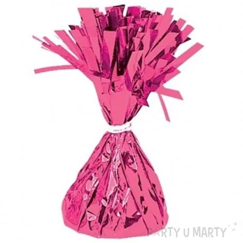 obciaznik do balonow foliowy fuksja amscan