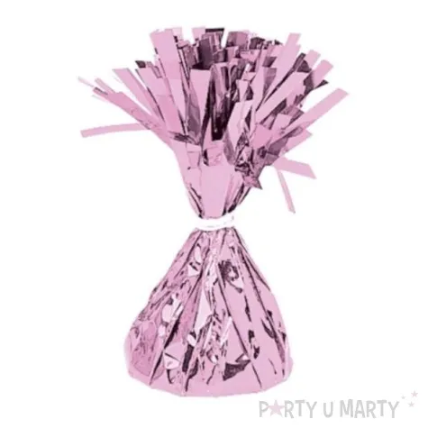 obciaznik do balonow foliowy rozowy amscan