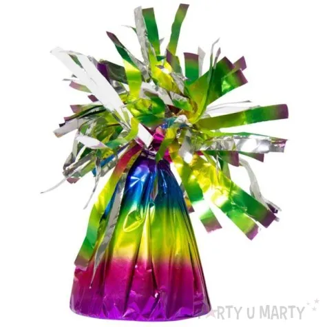 obciaznik do balonow foliowy teczowy folat