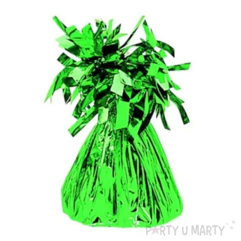 obciaznik do balonow foliowy zielony amscan