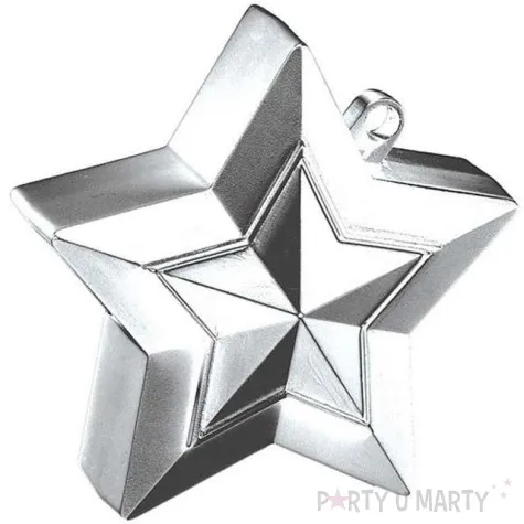 obciaznik do balonow gwiazda srebrny 150 g