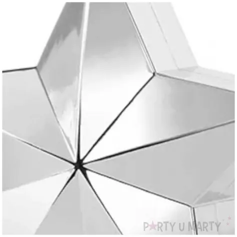 obciaznik do balonow gwiazdka srebrny chrom 175 g 1 szt