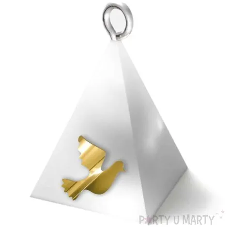 obciaznik do balonow komunia sw piramidka lux golab bialy 65g