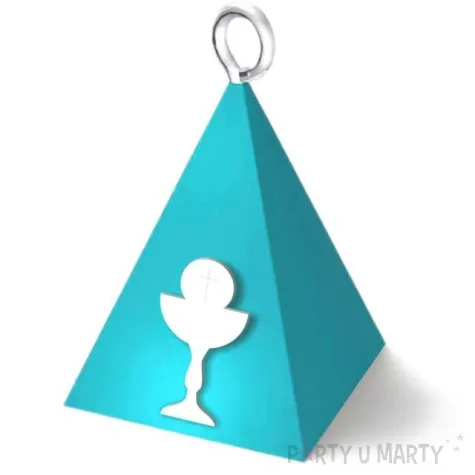 obciaznik do balonow komunia sw piramidka lux kielich blekitny 65g