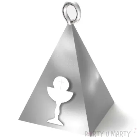 obciaznik do balonow komunia sw piramidka lux kielich srebrny 65g