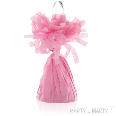 obciaznik do balonow papierowy rozowy jasny godan 145g