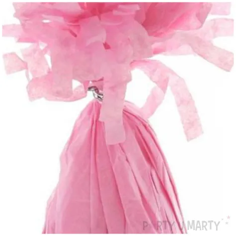 obciaznik do balonow papierowy rozowy jasny godan 145g