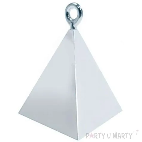 obciaznik do balonow piramida qualatex srebrny