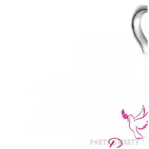 obciaznik do balonow piramidka komunia rozowe serce 65 g