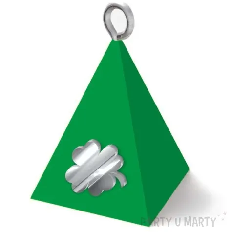 obciaznik do balonow piramidka lux koniczynka na szczescie zielony 65g