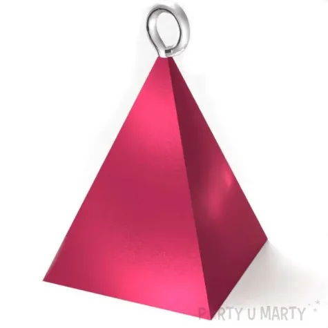 obciaznik do balonow piramidka malinowy metalic 65g