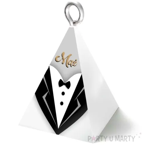 obciaznik do balonow piramidka maz gold wedding 65 g