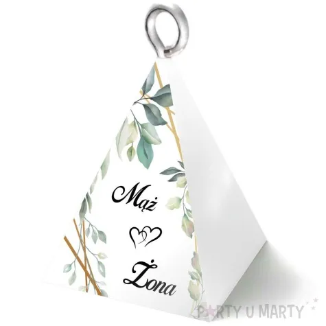 obciaznik do balonow piramidka maz i zona mietowa geometria 65 g