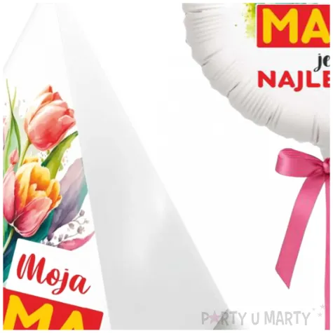 obciaznik do balonow piramidka moja mama jest najlepsza bialy 65g