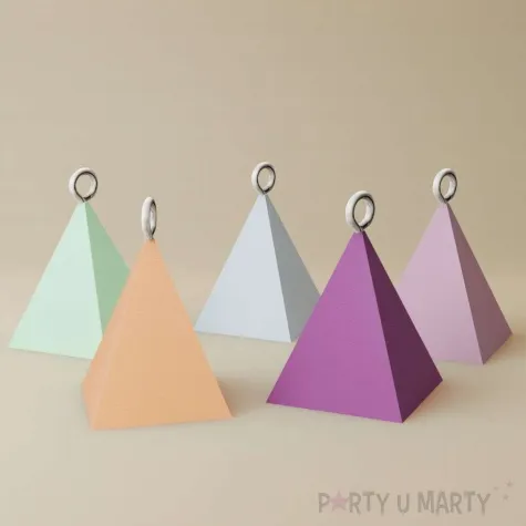 obciaznik do balonow piramidka pastel brzoskwiniowy 65g