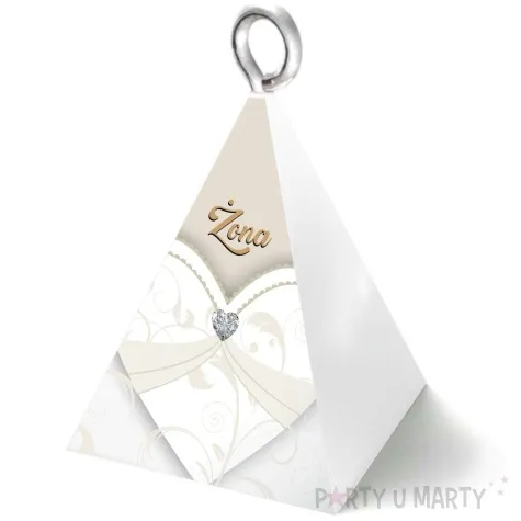 obciaznik do balonow piramidka zona gold wedding 65 g