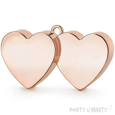 obciaznik do balonow serca rozowe zloto partydeco 137g
