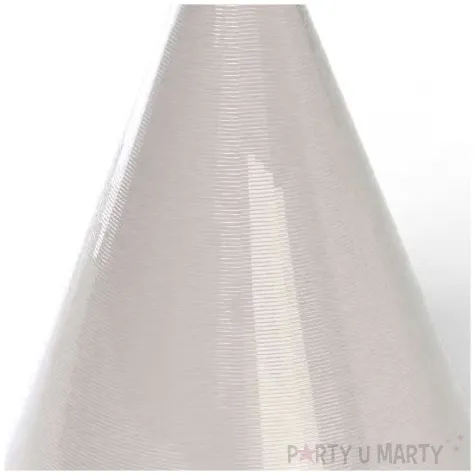 obciaznik do balonow stozek bialy metaliczny 90 g