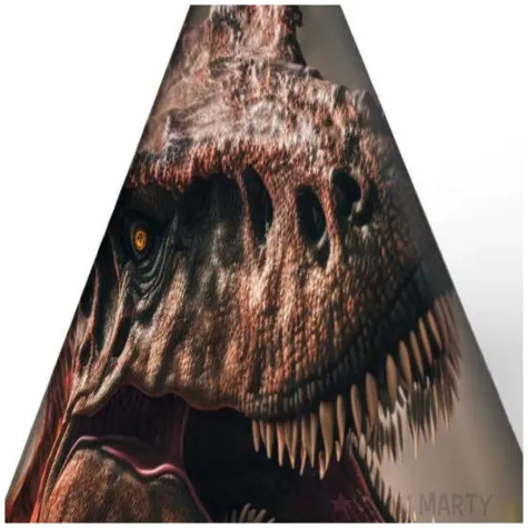 obciaznik do balonow stozek dinozaur jurassic t rex 90g