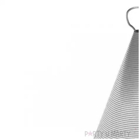 obciaznik do balonow stozek srebrny 90 g