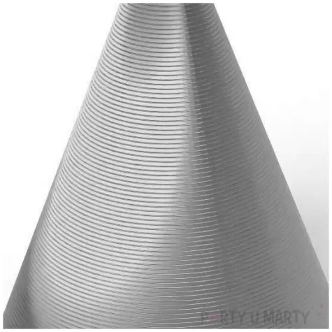 obciaznik do balonow stozek srebrny 90 g