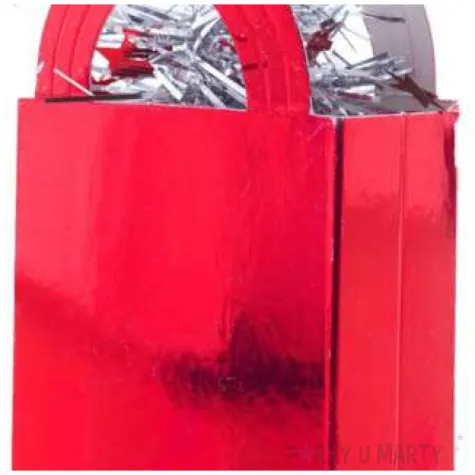 obciaznik do balonow torebka czerwony funny fashion 200g
