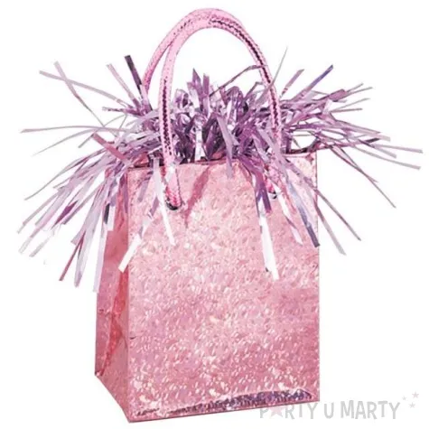 obciaznik do balonow torebka unique rozowy jasny