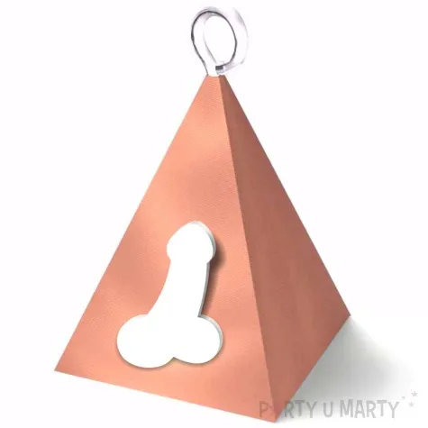 obciaznik do balonow wieczor panienski penisek white rose gold 65g