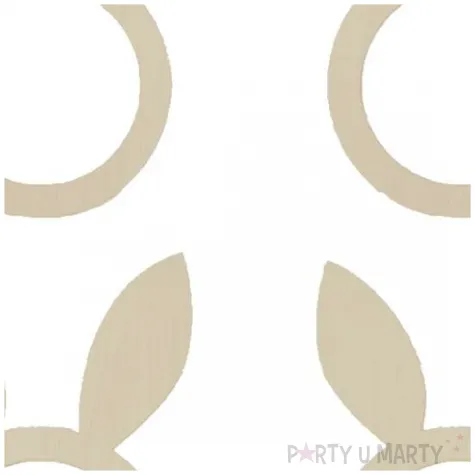 obraczki na serwetki uszy zajaca arpex 9 x 6 cm 4 szt