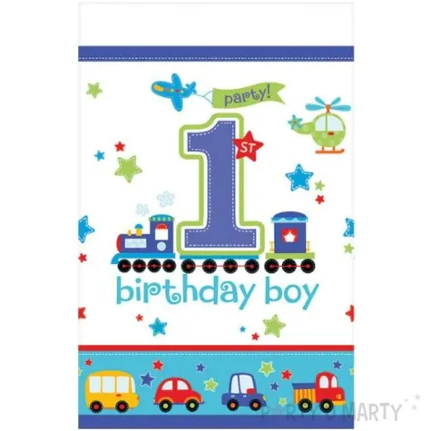 obrus foliowy all aboard birthday 240x130 cm