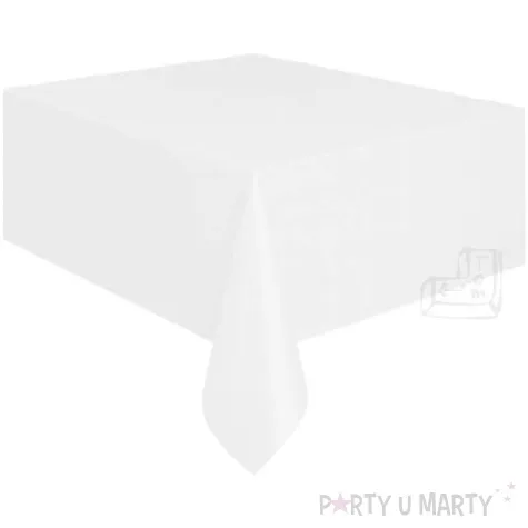 obrus foliowy amscan bialy 137x274 cm