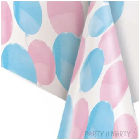 obrus foliowy baby shower baloniki unique 137 x 213 cm