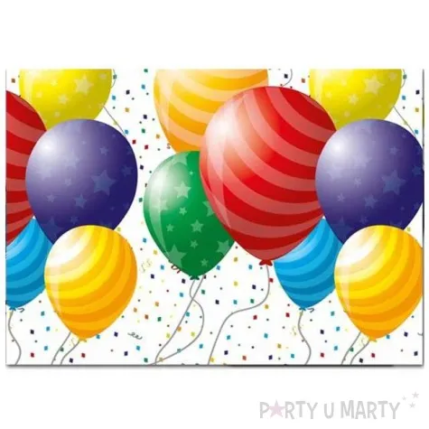 obrus foliowy balloons celebration procos 180 x 120 cm