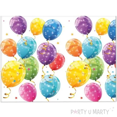 obrus foliowy balony sparkling balloons procos 180x120 cm