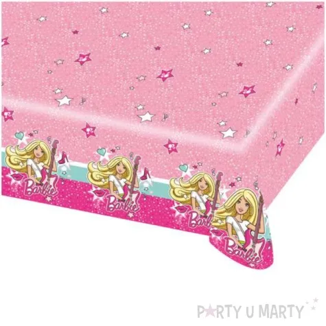 obrus foliowy barbie popstar amscan 180x120 cm