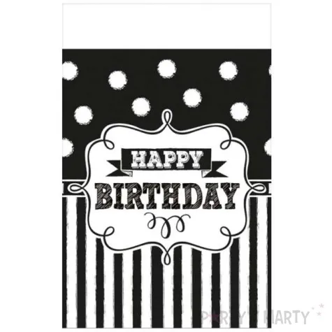 obrus foliowy chalkboard birthday amscan 243x137 cm