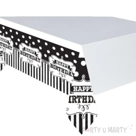 obrus foliowy chalkboard birthday amscan 243x137 cm