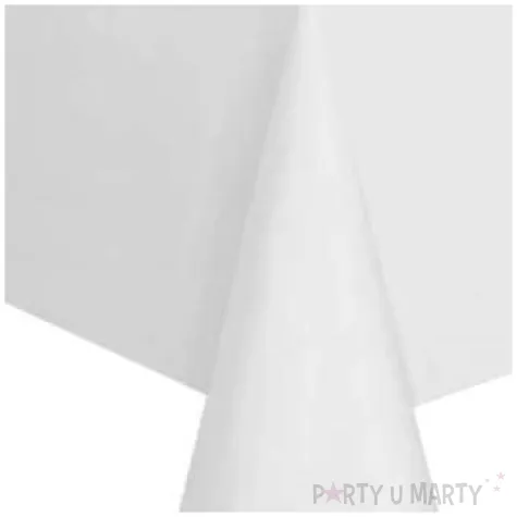 obrus foliowy classic bialy partypal 274x137 cm