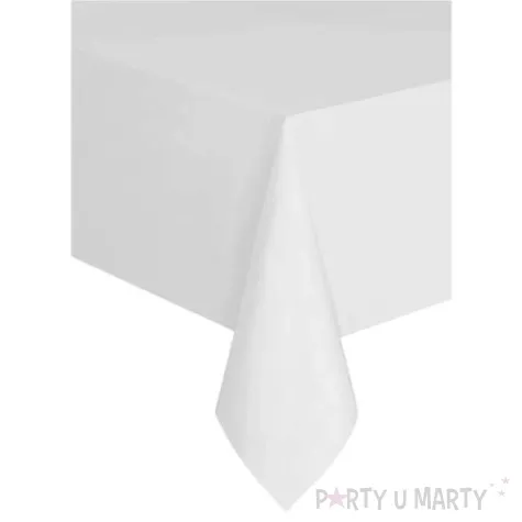 obrus foliowy classic bialy partypal 274x137 cm